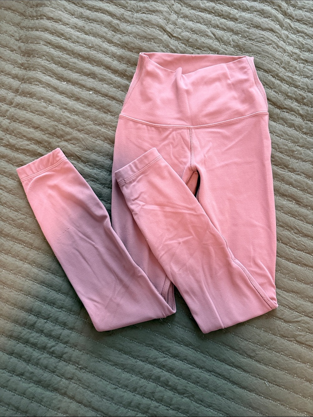 lululemon Soft Pale Pink High-Waist Leggings- Size 0